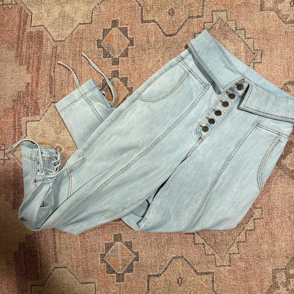 Ulla Johnson Light Blue High-Waisted Jeans
